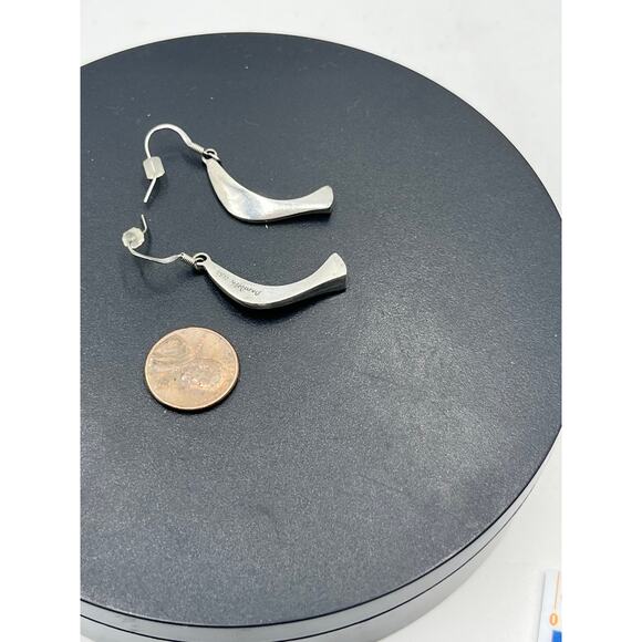 Danforth Pewter Abstract Wave Dangle Vintage Modernist
Retro Pierced Earrings - Picture 4 of 8